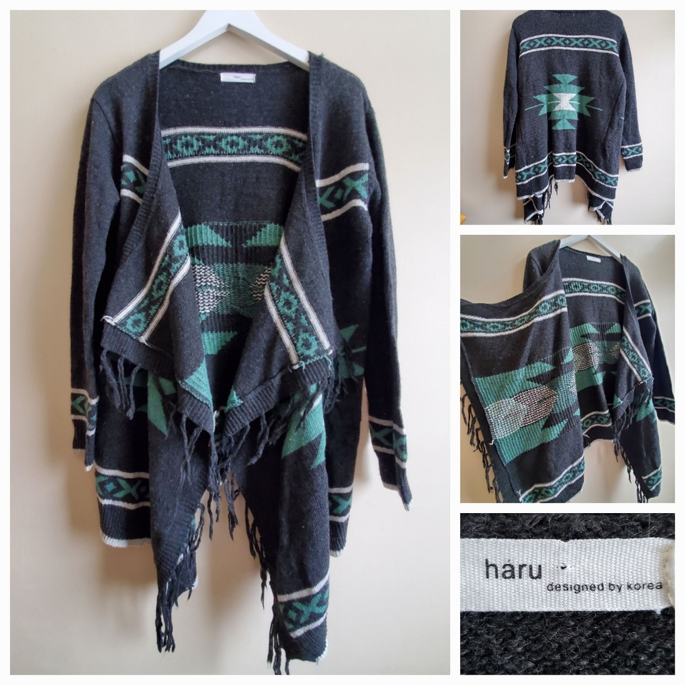 Haru Korean Brand sweater cadigan s/m